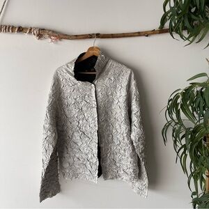 Itsu silver crinkled longleeve top